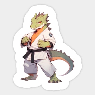Karate Master Dragon Sticker